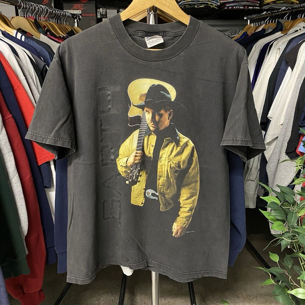 Vintage 1998 Garth Brooks Country Music Artist Black Tour T-Shirt Men Size Large